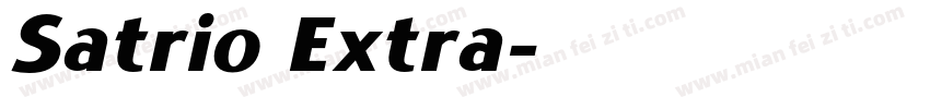 Satrio Extra字体转换